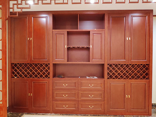 武汉中式家居装修之中式酒柜装修效果图