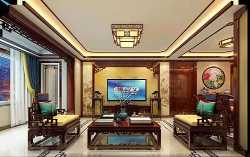 武汉住宅新中式风格装修，尽显奢华品味