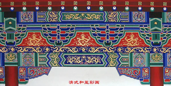 武汉中国建筑彩画装饰图案
